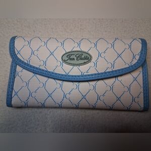 Jean Chablis Blue and White Women's Wallet